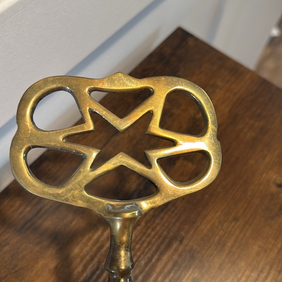 Vintage Mid Century Large Brass Skeleton Key Decor 9" - Picture 5 of 10